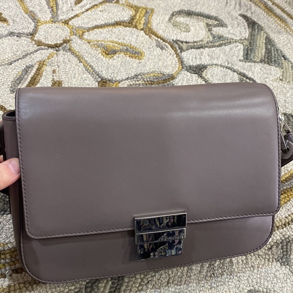 💕 Michael Kors dark gray leather satchel with matching wallet set gorgeous 💕 - Picture 15 of 16